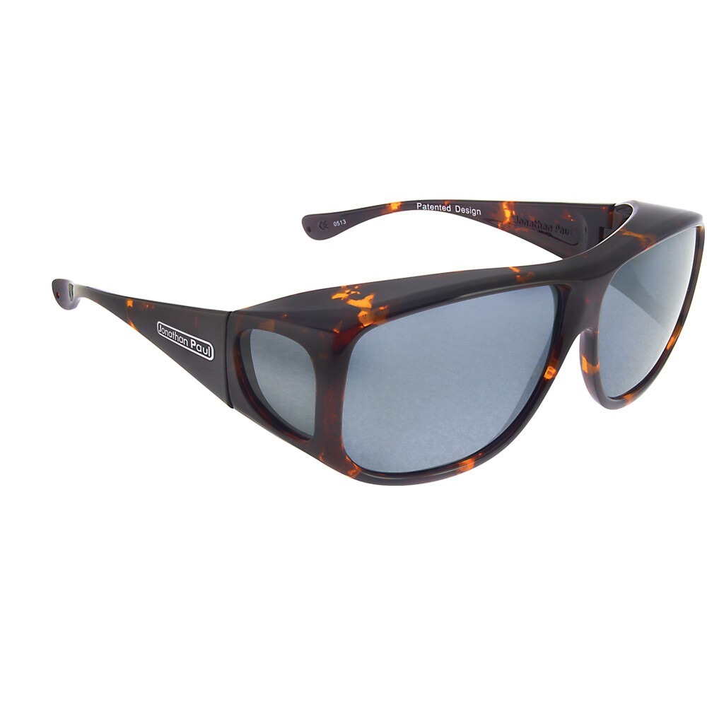 New JONATHAN PAUL Polarized Sunglasses Fitovers Aviator Tortoise AV002 Ex Large - Picture 1 of 4